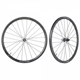 Miche Graff XL Rueda Aluminio 24C Tubeless Ready 25mm Perfil Asimétrico Eje Pasante 12mm Centerlock 24 Agujeros 10/11v Gravel