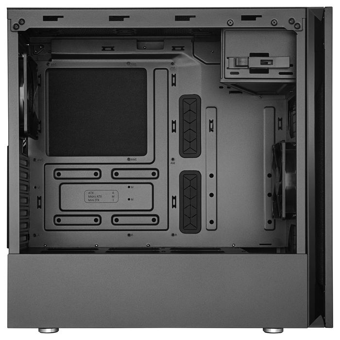 Cooler Master Silencio S600 Midi Tower Negro con Panel Lateral de Acero, USB 3.2, Gestión de Cables, Soporte ATX/microATX/Mini-ITX, 1x Ventilador 120mm Frontal y Trasero