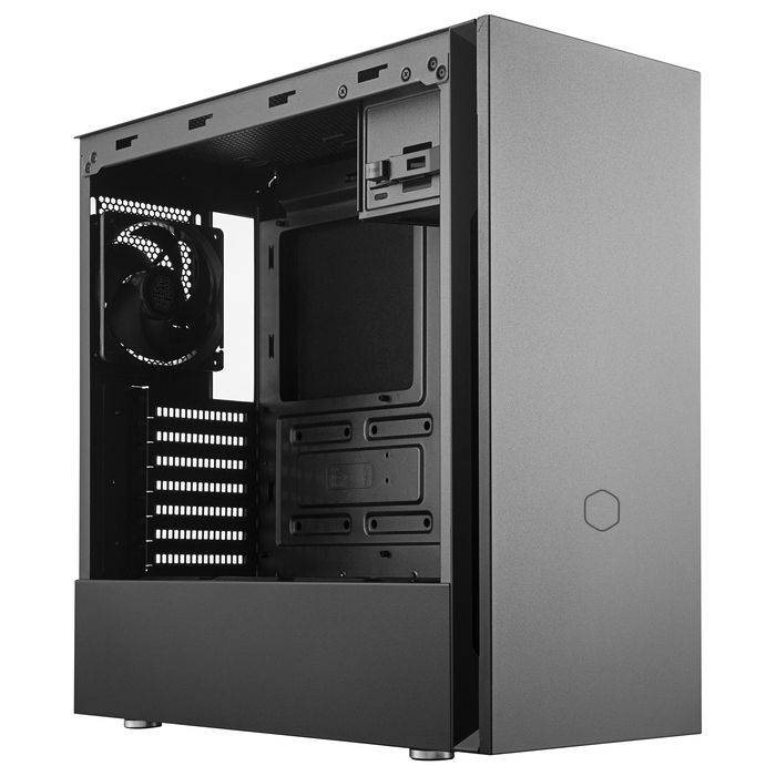 Cooler Master Silencio S600 Midi Tower Negro con Panel Lateral de Acero, USB 3.2, Gestión de Cables, Soporte ATX/microATX/Mini-ITX, 1x Ventilador 120mm Frontal y Trasero