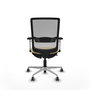 PIQUERAS Y CRESPO Silla de oficina Haches con mecanismo Sincro/Traslack, Crema y Gris