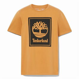 Camiseta de Manga Corta Hombre Timberland Stack Logo
