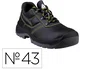 Deltaplus Zapatos de seguridad Piel Crupón Pigmentada Suela PU Bi Densidad Negro Talla 43 S1P-FO-A-E-SRC