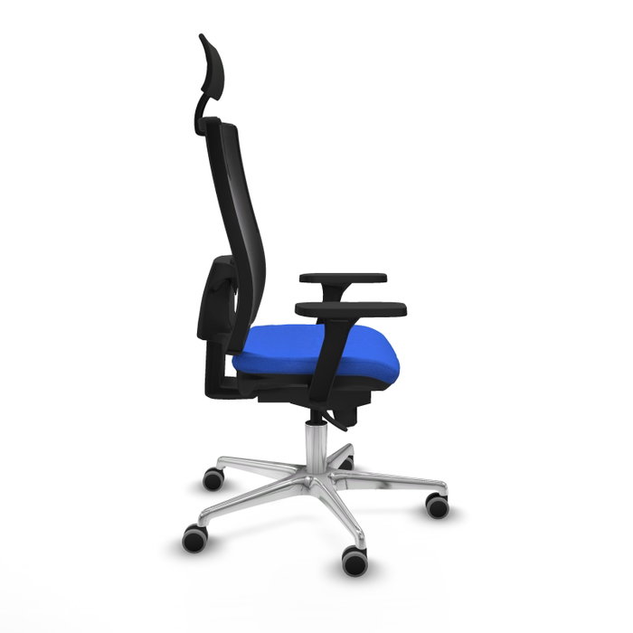 PIQUERAS Y CRESPO Silla de oficina Horna con mecanismo Sincro, Azul y Negro