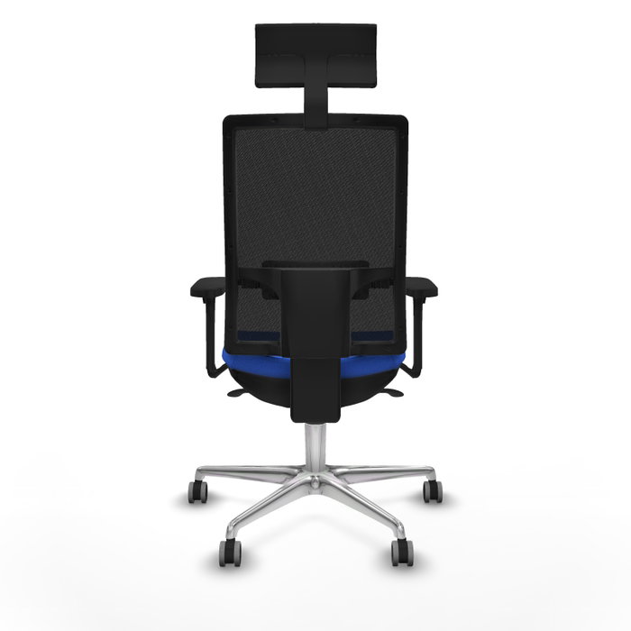 PIQUERAS Y CRESPO Silla de oficina Horna con mecanismo Sincro, Azul y Negro