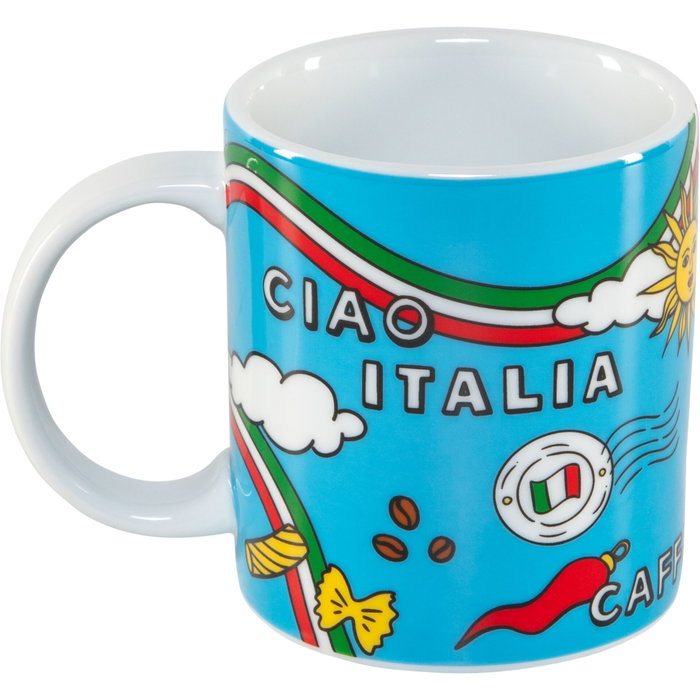 Bialetti Tasse Ciao Italia Taza de Porcelana Multicolor Bialetti Tasse Ciao Italia Taza de Porcelana Multicolor