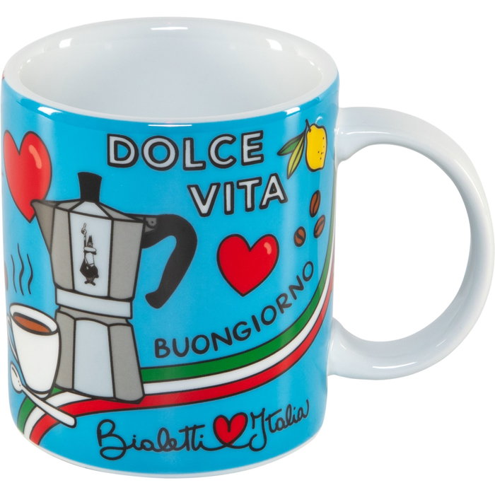 Bialetti Tasse Ciao Italia Taza de Porcelana Multicolor Bialetti Tasse Ciao Italia Taza de Porcelana Multicolor