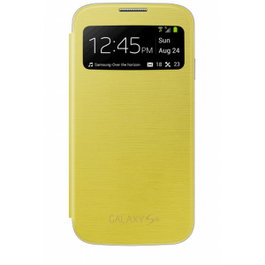 Samsung S View Cover para Galaxy S4, Funda tipo Libro, Amarillo