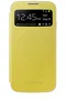 Samsung Galaxy S4 S View Cover - Funda Libro con Pantalla Visible para Notificaciones - Amarillo