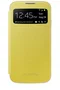 Samsung Galaxy S4 S View Cover - Funda Libro con Pantalla Visible para Notificaciones - Amarillo