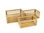 Confortime Set de 3 Cajas de Organización en Bambú, 25.5x14.8x10 cm y 27.6x cm (4 Unidades)