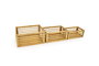 Confortime Set de 3 Cajas de Organización en Bambú, 25.5x14.8x10 cm y 27.6x cm (4 Unidades)