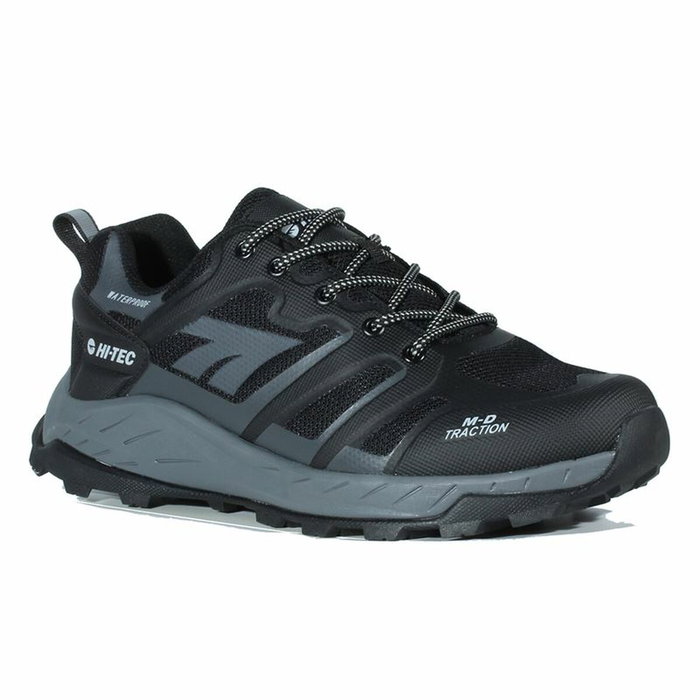 Zapatillas de trail para hombre Hi-Tec Toubkal Low Waterproof Negro