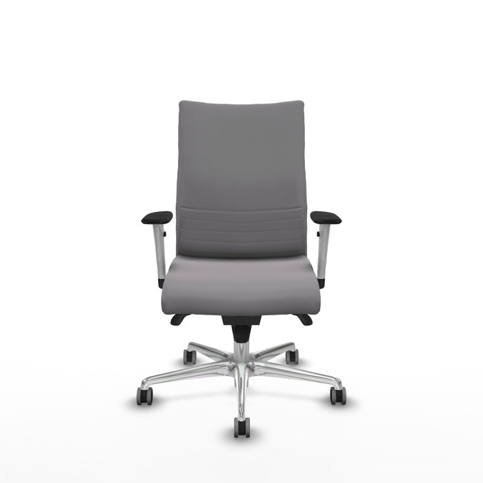 PIQUERAS Y CRESPO Silla Albacete Confidente Gris con Mecanismo Sincro y Base de Aluminio PIQUERAS Y CRESPO Silla Albacete Confidente Gris con Mecanismo Sincro y Base de Aluminio