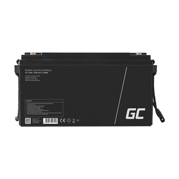 Green Cell AGM28 Batería de Plomo Sellado 12V 65000 mAh UPS Sealed Lead Acid Negro