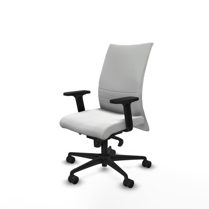 PIQUERAS Y CRESPO Silla Albacete Confidente con Mecanismo Sincro, Tela Blanca PIQUERAS Y CRESPO Silla Albacete Confidente con Mecanismo Sincro, Tela Blanca