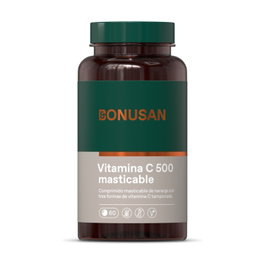 Bonusan Vitamina C 500 mg 60 comprimidos masticables con bioflavonoides y acerola