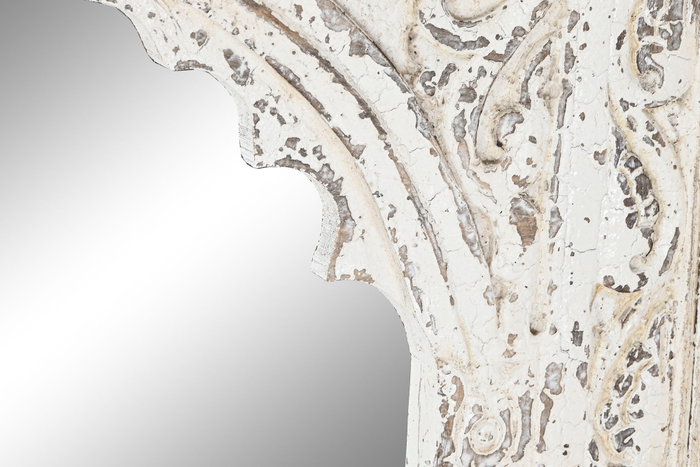 DKD Home Decor Espejo Mango 60x6x87 Tallado Blanco DKD Home Decor Espejo Mango 60x6x87 Tallado Blanco