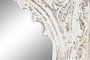 DKD Home Decor Espejo Mango 60x6x87 Tallado Blanco