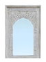 DKD Home Decor Espejo Mango 60x6x87 Tallado Blanco