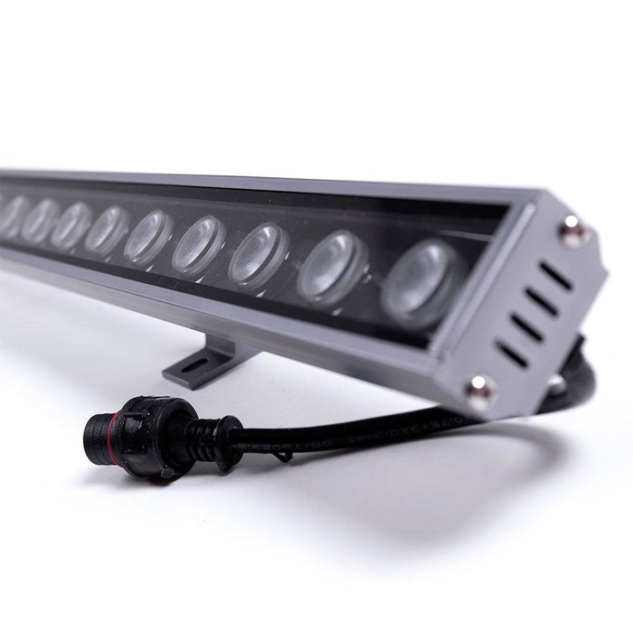 WR-WWDMX24W Bañador de Pared LED Lineal RGB DMX512 24W 1555Lm IP67 24VDC para Fachadas Exteriores