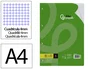 Liderpapel Recambio A4 80 Hojas 75gr Cuadro 4 mm con Margen 4 Taladros