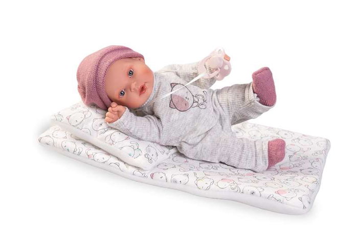 Antonio Juan Muñeca Kika Lagrimitas en Cama de Gatitos con Cojín Luna Antonio Juan Muñeca Kika Lagrimitas en Cama de Gatitos con Cojín Luna