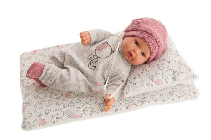 Antonio Juan Muñeca Kika Lagrimitas en Cama de Gatitos con Cojín Luna Antonio Juan Muñeca Kika Lagrimitas en Cama de Gatitos con Cojín Luna
