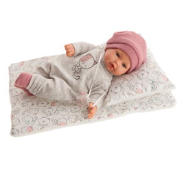 Muñecas Antonio Juan Muñeca Kika Lagrimitas 11115 En Cama De Gatitos, Llora Si Le Quitas El Chupete