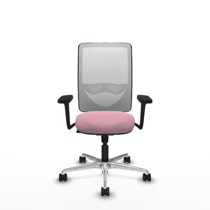 PIQUERAS Y CRESPO Silla de oficina Zulema con mecanismo Sincro, Rosa y Blanco PIQUERAS Y CRESPO Silla de oficina Zulema con mecanismo Sincro, Rosa y Blanco