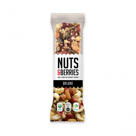 NUTS & BERRIES Barrita Deluxe Bio Vegan Nuts & Berries 15uds. NUTS & BERRIES Barrita Deluxe Bio Vegan Nuts & Berries 15uds.