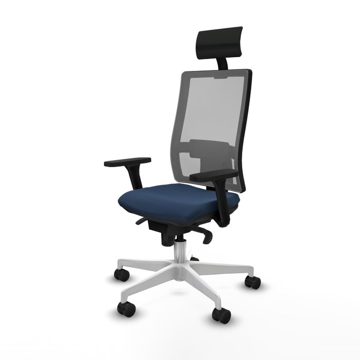 PIQUERAS Y CRESPO Silla de oficina Horna con mecanismo Sincro, Azul marino y Gris PIQUERAS Y CRESPO Silla de oficina Horna con mecanismo Sincro, Azul marino y Gris