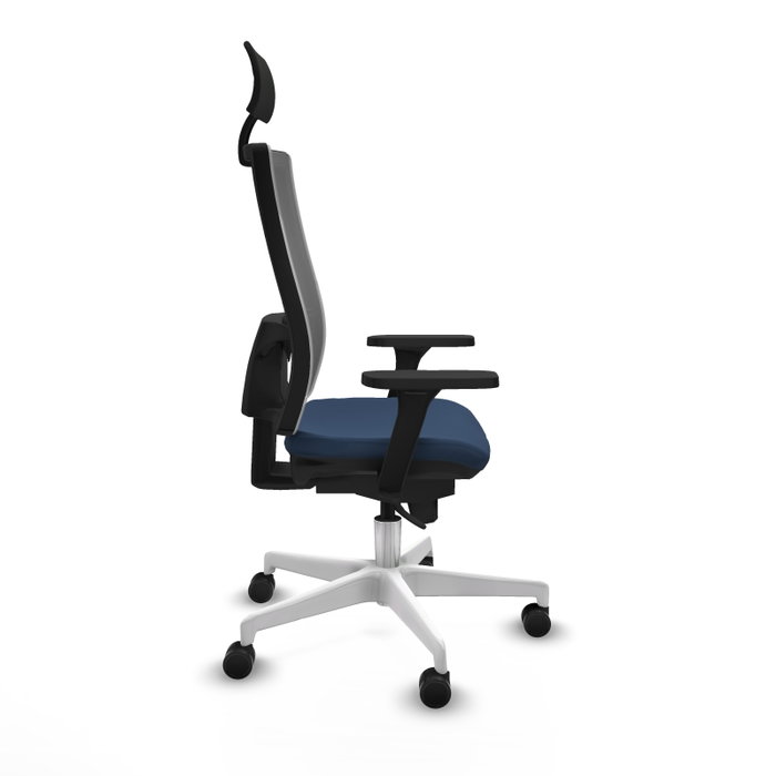 PIQUERAS Y CRESPO Silla de oficina Horna con mecanismo Sincro, Azul marino y Gris PIQUERAS Y CRESPO Silla de oficina Horna con mecanismo Sincro, Azul marino y Gris