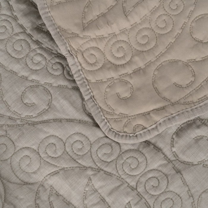 Ixia Colcha Taupe Poliéster-Algodón 240 x 260 cm Ixia Colcha Taupe Poliéster-Algodón 240 x 260 cm
