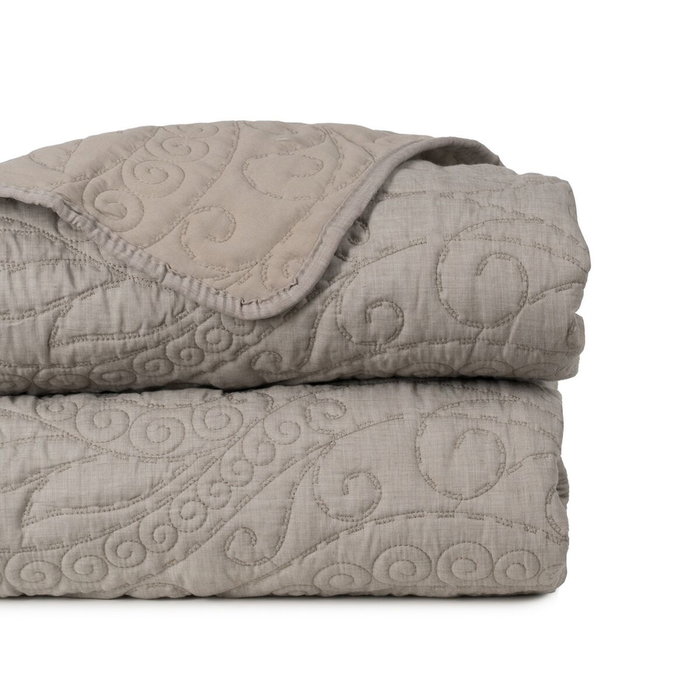 Ixia Colcha Taupe Poliéster-Algodón 240 x 260 cm Ixia Colcha Taupe Poliéster-Algodón 240 x 260 cm