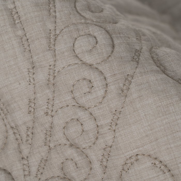 Colcha Taupe Poliester-Algodón 240 X 260 cm