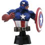 Diamond Select Toys Marvel Animated Busto Capitan America Resina 15cm Edición Limitada 3000 Piezas Certificado Nelson Asencio Esculpida Juan Pitluk