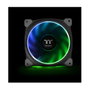 Thermaltake Riing Plus 14 LED RGB Radiator Fan TT Premium Black Pack de 3 unidades, Gris