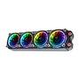 Thermaltake Riing Plus 14 LED RGB Radiator Fan TT Premium Black Pack de 3 unidades, Gris