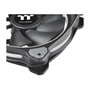 Thermaltake Riing Plus 14 LED RGB Radiator Fan TT Premium Black Pack de 3 unidades, Gris