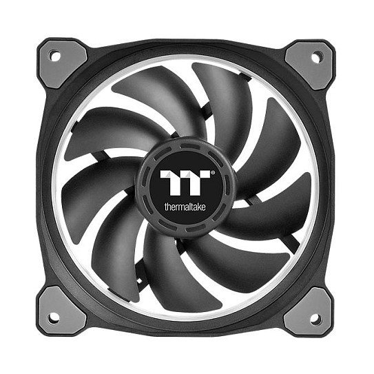 Thermaltake Riing Plus 14 LED RGB Radiator Fan TT Premium Black Pack de 3 unidades, Gris Thermaltake Riing Plus 14 LED RGB Radiator Fan TT Premium Black Pack de 3 unidades, Gris
