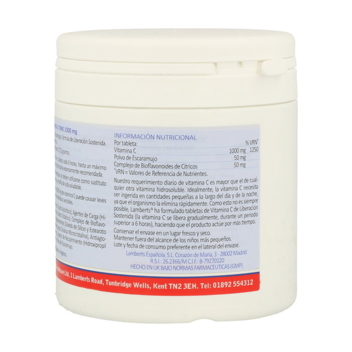 Lamberts Vitamina C 1000mg Liberación Sostenida 180 tabletas Lamberts Vitamina C 1000mg Liberación Sostenida 180 tabletas