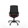 PIQUERAS Y CRESPO Silla de oficina Mardos con mecanismo Sincro/Traslack Rojo/Negro