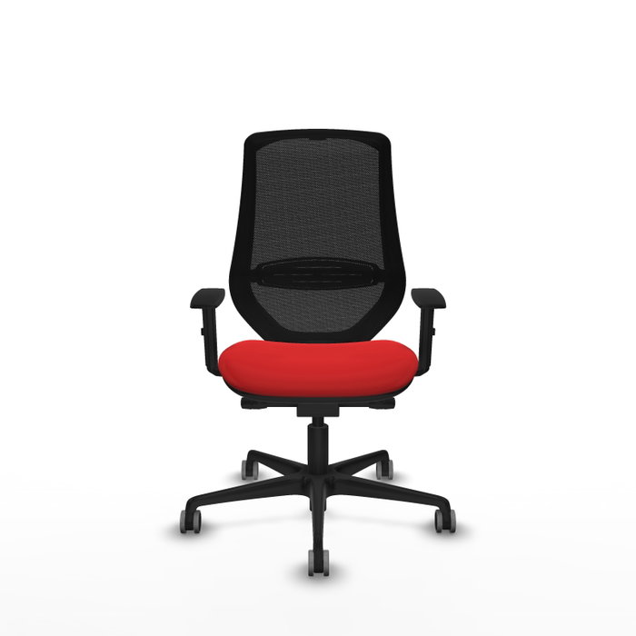 PIQUERAS Y CRESPO Silla de oficina Mardos con mecanismo Sincro/Traslack Rojo/Negro PIQUERAS Y CRESPO Silla de oficina Mardos con mecanismo Sincro/Traslack Rojo/Negro