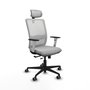 PIQUERAS Y CRESPO Silla de oficina Haches con mecanismo Sincro/Traslack Gris claro y Blanco
