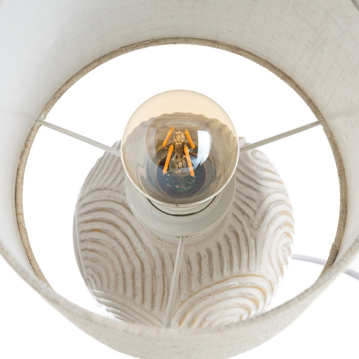 Lámpara Mesa Cerámica Iluminación 18 X 18 X 34 cm