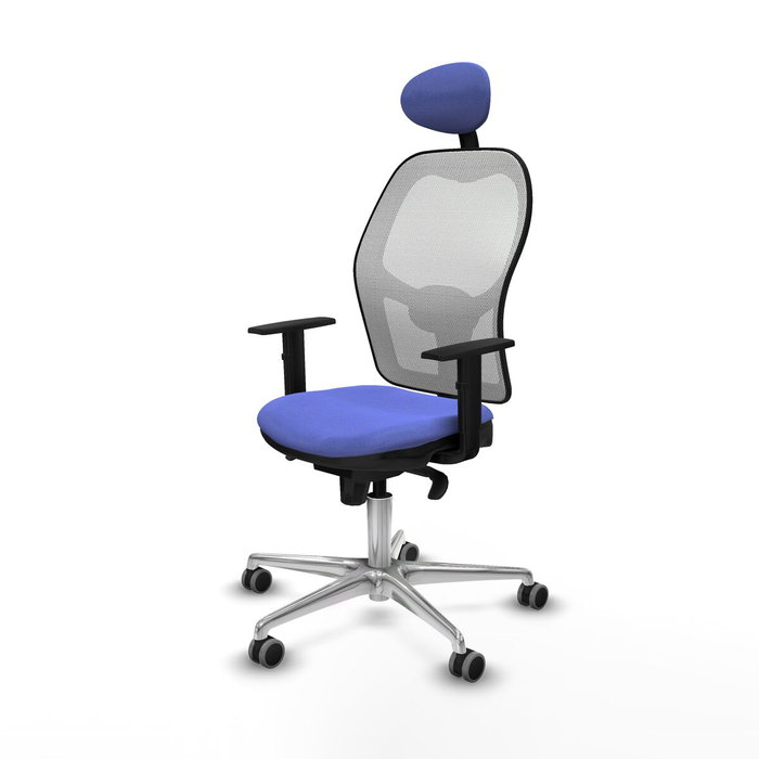 PIQUERAS Y CRESPO Silla de oficina Jorquera Azul claro/Blanco