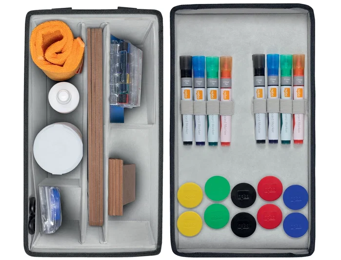 NOBO Kit de accesorios para pizarra blanca con bolsa de transporte