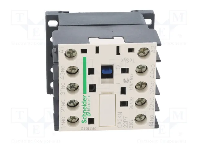 SCHNEIDER ELECTRIC Contactor TeSys D 4-polar 10A 230VAC
