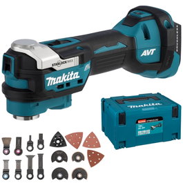 Makita DTM52ZJX2 Multiherramienta Inalámbrica 18V con 33 Accesorios