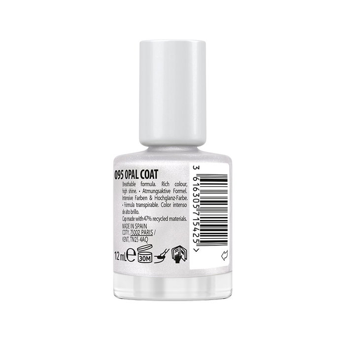 Max Factor Miracle Pure Esmalte de Uñas #095 Opal Coat - 12 ml - Esmalte Vegano de Larga Duración con Brillo